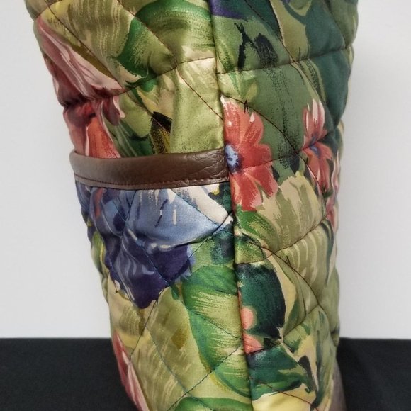 Handmade Brown Floral Tote Bag - Picture 3 of 4